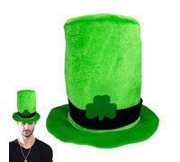 Chapeau de la Saint Patrick, chapeau haut de forme vert - Chapeau haut de forme Leprechaun vert avec boucle - Chapeaux de cosplay de vacances irlandais de luxe, chapeaux de lutin pour adultes, adolesc