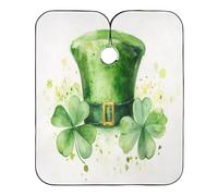 Chapeau De La Saint-Patrick Trèfle Homme Femme Capes De Coiffeur De Salon Professionnelle Cape De Coiffure Avec Fermeture À Crochet Cape De Barbier Pour Coupe De Cheveux 168X140Cm