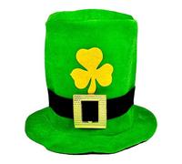 Chapeau de léprechaun vert - Chapeau Rish Hat Head Bopper | Accessoire de costume de la Saint-Patrick irlandais | Chapeau de fête trèfle pour adultes | Chapeau festif de Leprechaun Cosplay pour les