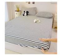 Chapeau de lit en Velours à Carreaux Couleur Unie, Article Unique, Couvre-Matelas épais et Chaud, enveloppe 360 degrés avec Couvre-lit élastique(Heitiao,120x200x25cm 1pcs)
