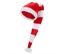 Chapeau de Lutin de Noël Chapeau de Père Mère Noël en Peluche Bonnet Elfe Long Bonnet de Noëls Costume de Noësl Elfe Moulable Accessoire de Déguisement Halloween Chapeaus de Bouffon pour Adulte