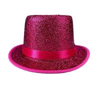 Chapeau de magicien de couleur vive pour homme et femme avec ceinture pour adulte