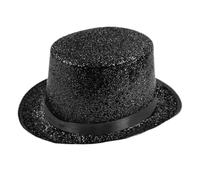 Chapeau de magicien haut-de-forme classique for spectacles sur scène, performances, événements formels, accessoires de déguisement, spectacle de théâtre, couvre-chef, tenue de fête de Noël, design élé