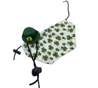 Chapeau de manteau de dragon barbu réglable pour reptiles petits animaux Patricks Day Dress Up Accessoires Barbu Dragon Cape Costumes Chapeau Costume Animal de Compagnie