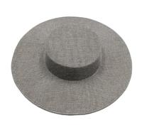 Chapeau De Mariage 31CM Fascinates Base Big Cap Mariage Chapellerie Fournitures DIY Accessoires Cheveux Chapeau Femmes Église Coiffe(GRAY)