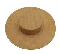 Chapeau De Mariage 31CM Fascinates Base Big Cap Mariage Chapellerie Fournitures DIY Accessoires Cheveux Chapeau Femmes Église Coiffe(Khaki)