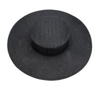 Chapeau De Mariage 31CM Fascinates Base Big Cap Mariage Chapellerie Fournitures DIY Accessoires Cheveux Chapeau Femmes Église Coiffe(Black)