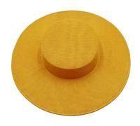 Chapeau De Mariage 31CM Fascinates Base Big Cap Mariage Chapellerie Fournitures DIY Accessoires Cheveux Chapeau Femmes Église Coiffe(Yellow)