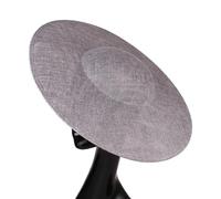 Chapeau De Mariage Base de fascinateur ronde 40 cm, imitation Sinamay, chapeau chapellerie, accessoire coiffure mariage, bricolage, couvre-chef fête(GRAY)