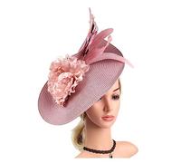 Chapeau De Mariage Chapeau Fascinateur Exagéré À Fleurs De Papillon Élégant, Fête Thé, Bandeau For Cocktail(Nude)