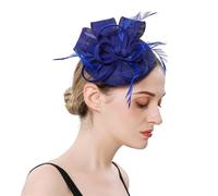 Chapeau De Mariage Chapeau fascinateur for femme, cocktail, mariage, église, couvre-chef, accessoires for cheveux en plumes, for(Blue2)