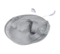 Chapeau de mariage en maille pour femme avec rubans et chapeau de baseball I Love Daddy, gris, Taille unique