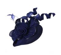 Chapeau De Mariage Fascinateurs for femmes élégants et charmants en avec plumes for cocktail, thé, mariage civil, coiffure(Blue)