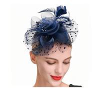 Chapeau De Mariage Fascinateurs Vintage for Femmes Chapeaux Ascinator for Mariage Et Église Bandeau Chapeau Casquettes Tea Party(Blue)