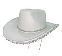 Chapeau de mariée chapeau de cowboy disco cowboy cowgirl enterrement de vie de jeune fille Fedoras fête de mariée cowgirl enterrement de vie de jeune fille
