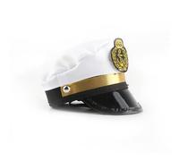 Chapeau de marin pour animal de compagnie, chiot, chat, capitaine de cosplay, accessoire de déguisement pour Halloween, Noël, cosplay, jeu de rôle (capitaine)