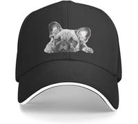 Chapeau de Mode Classique Hip Hop Casquette de Baseball CHOP Bouledogue Français Frenchie Chien Chapeau Multicolore Casquette Casquette Femme Visière Personnalisée Chapeaux De Cycli