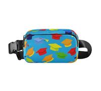 Chapeau de mortier de couleur dessin animé élégant pour femme et homme Mini ceinture de poitrine avec sangle réglable pour voyage, vacances, course à pied, Chapeau de mortier de couleur dessin animé