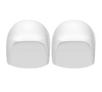 Chapeau de natation en silicone Bouchage de natation confortable imperméable pour les hommes hommes femmes piscine plage nage 2 pc avec sac de rangement options multicolores (Blanc)