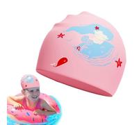 Chapeau de Natation en Silicone pour - Couvercle léger et imperméable - Maillot de Bain Confortable | Chapeau de Natation Durable pour Filles, Chats de Piscine pour en sécurité, leçons