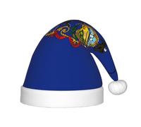 Chapeau de Noël avec drapeau de l'État de Pennsylvanie - Chapeau classique de Père Noël et Nouvel An - Parfait pour les fêtes de fin d'année, Halloween