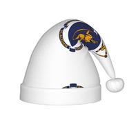 Chapeau de Noël avec drapeau de l'État du Massachusetts - Chapeau classique de Père Noël et Nouvel An - Parfait pour les fêtes de fin d'année, Halloween