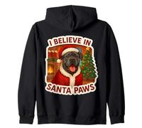 Chapeau de Noël avec Inscription « I Believe in Santa Paws Cane Corso » Sweat à Capuche