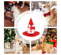 Chapeau De Noël Destiné Aux Animaux - Amusant Festif Chaud Couvre-Chef | Petit Chapeau De Père Noël d'hiver pour Chat - pour Dragon Barbu Moyen Grand Petit Fête Célébration Hiver Séance Photo