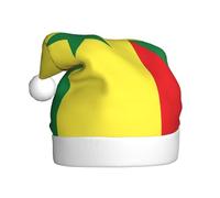 Chapeau de Noël en peluche avec drapeau du Sénégal - Confortable - Pour fêtes et activités parentales et enfants