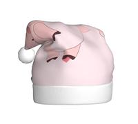 Chapeau de Noël en peluche cochon volant de dessin animé confortable pour les fêtes de fin d'année et les activités parents-enfants