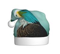 Chapeau de Noël en peluche pour adulte avec imprimé aigle courageux YYHWHJDE avec toucher doux pour fête de Noël