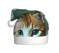 Chapeau de Noël en peluche pour adulte Motif chaton triste WHJSHOP avec toucher doux pour fête de Noël