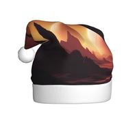 Chapeau de Noël en peluche pour adulte WHJSHOP Alien Planet Image douce et confortable pour les fêtes, danses d'Halloween