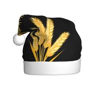 Chapeau de Noël en peluche pour adulte WHJSHOP avec oreilles de blé - Motif bouquet doux et confortable pour les fêtes, danses d'Halloween