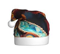 Chapeau de Noël en peluche pour adulte WHJSHOP Belle image de caméléon doux et confortable pour les fêtes, danses d'Halloween