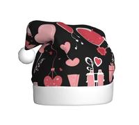 Chapeau de Noël en peluche pour adulte WHJSHOP Motif surprise de Saint-Valentin doux et confortable pour les fêtes, danses d'Halloween