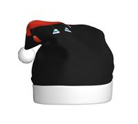 Chapeau de Noël en peluche pour adulte WHJSHOP motif tomates en forme de cœur avec toucher doux pour fête de Noël