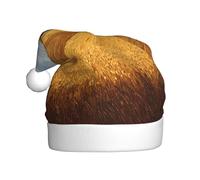 Chapeau de Noël en peluche pour adulte WHJSHOP Motif vagues de blé doux et confortable pour les fêtes, danses d'Halloween