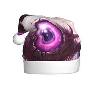 Chapeau de Noël en peluche pour adulte WHJSHOP Mystérieux œil géant avec toucher doux pour fête de Noël