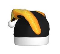 Chapeau de Noël en peluche pour adulte WHJSHOP scintillant motif étoile de mer doux et confortable pour les fêtes, danses d'Halloween