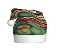 Chapeau de Noël en peluche pour adulte WHJSHOP The Story of the snake and the cat Pattern with soft touch for Christmas party