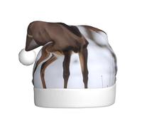 Chapeau de Noël en peluche pour adulte YYHHAOFA Deer Hunting Season Image avec toucher doux pour fête de Noël