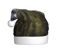 Chapeau de Noël en peluche pour adulte YYHWHJDE Beautiful Yosemite National Park Impression avec toucher doux pour fête de Noël