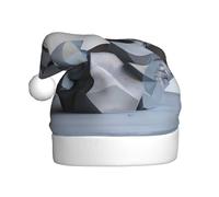 Chapeau de Noël en peluche pour adulte YYHWHJDE Motif étrange irrégulier Impression douce et confortable pour les fêtes, danses d'Halloween