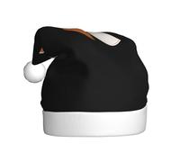 Chapeau de Noël en peluche pour adulte YYHWHJDE panda rouge tenant une assiette Impression douce et confortable pour les fêtes, danses d'Halloween
