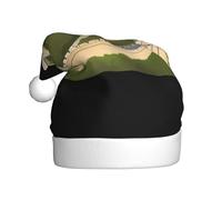 Chapeau de Noël en peluche pour adulte YYHWHJDE The Great Wall of China Printing doux et confortable pour les fêtes, danses d'Halloween