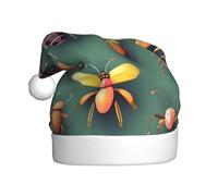 Chapeau de Noël insecte Atlas pour adulte. Bonnet de Noël festif avec pompon, casquette de vacances unisexe pour les fêtes de Noël.