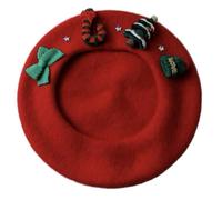 Chapeau de Noël pour adulte - Chapeau français en polyester - Pour filles et femmes - Pour prendre des photos - Chapeau de camping
