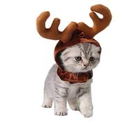 Chapeau de Noël pour animal de compagnie, chien, chiot, chat, festival de renne, renne et bois d'élan - Cadeau de Noël - Accessoires de costume - Traitement astucieux