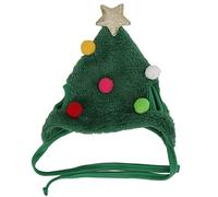 Chapeau de Noël pour Animaux, Accessoires Colorés, Taille Ajustable, Vert Petit - Confort Doux en Peluche, Design Élastique, Parfait pour Chiens et Chats (Verte)